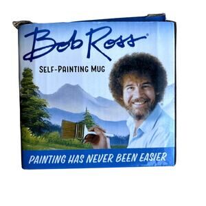 Bob Ross Self Painting Mug Happy Little Trees Coffee Tea Mug Cup New In Box